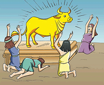 Hindu's still worship the cow - which is also holy to them.